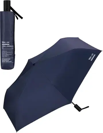 이짜 Wpc. IZA 접이식 우산 양산 우천 겸용 네이비 54cm