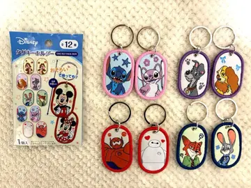 세리아 디즈니 택 키링 8개 세트