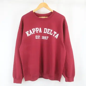 KAPPA DELTA 프린트 칼리지 맨투맨 트레이닝복 구제 의류