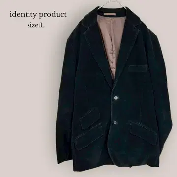 identity product 코듀로이 테일러드 자켓 남성용 블랙