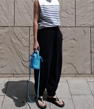 machatt 파일 팬츠 네이비