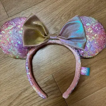 디즈니 미니 귀 머리띠 핑크 골드 40th 한정판