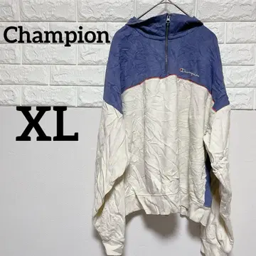 [ Champion ] 챔피온 XL 집업 후드티 (파랑/화이트)