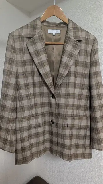 체크 테일러드 자켓