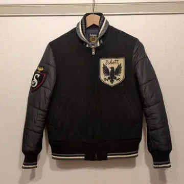 SCHOTT 샷 바시티 자켓 충전솜 울