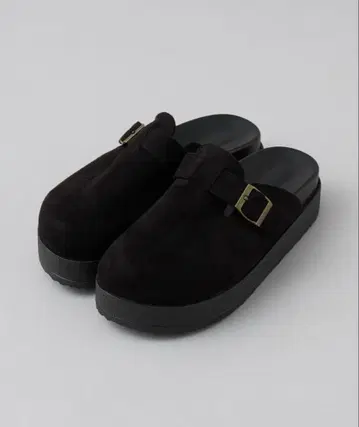 coen 페이크 스웨이드 클로그 샌들 24.5