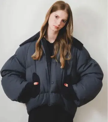 pinue 볼륨 슬리브 다운 다운 자켓