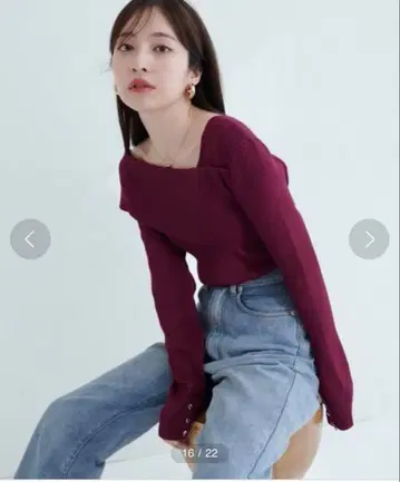 [ 익명 배송 ] 아지메 오프숄더 긴팔 니트 natural couture