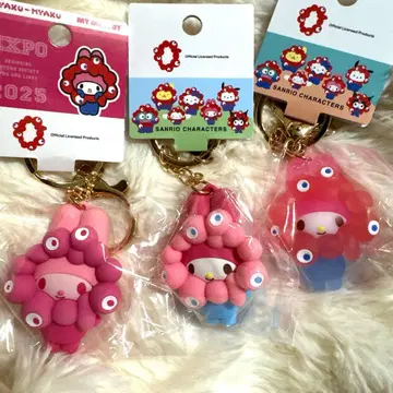 산리오 미야쿠미야쿠 마이멜로디 마스코트 클리어 키링 오사카 간사이 만박