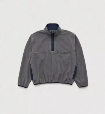 the barnnet 플리스 하프 지퍼 자켓 그레이