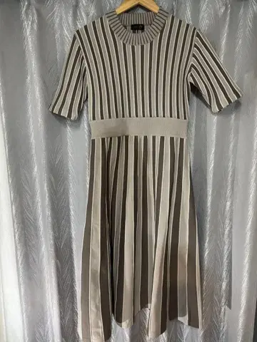 스트라이프 니트 원피스 9호