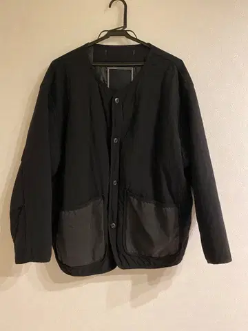 블랙 퀼팅 자켓 M