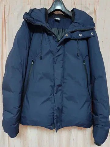 Casper John 후드 부착 다운 자켓 네이비