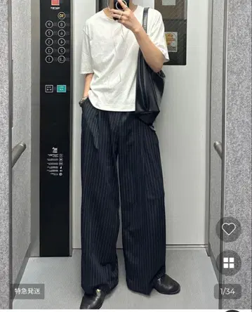 로우 스트라이프 슬랙스 Typro nugu