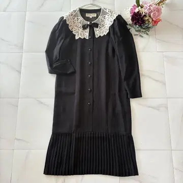 하나에모리 레이스 리본 플리츠 원피스 9호