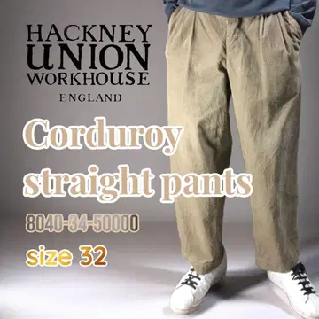 HACKNEY UNION WORKHOUSE 코듀로이 스트레이트 팬츠