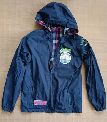 블루문 블루 후드 부착 리버서블 점퍼