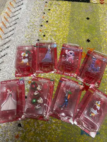 디즈니 크리스마스 오너먼트 복권 8개 세트