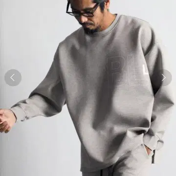 더퍼 블랙 라벨 종이상자 니트 크루넥 M 그레이