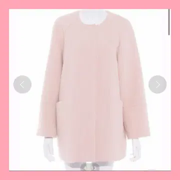 스나이델 snidel 코트 노카라 오버코트 핑크