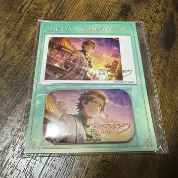 야마시타 지로 금박 사인 포함 캔뱃지 사진풍 카드