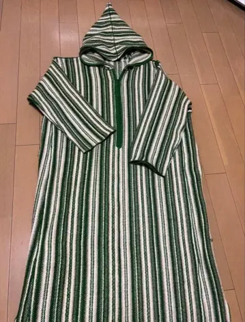 빈티지 모로코 줄라바 롱 원피스