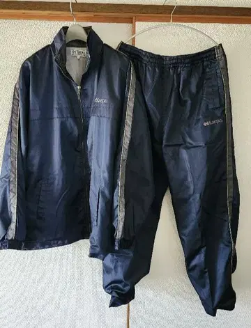 Kappa ATHLETICS 윈드 브레이커 저지 기모 상하의 세트