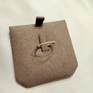 agete 하프 이터니티 반지 9호 K10 다이아몬드 반지 아가트