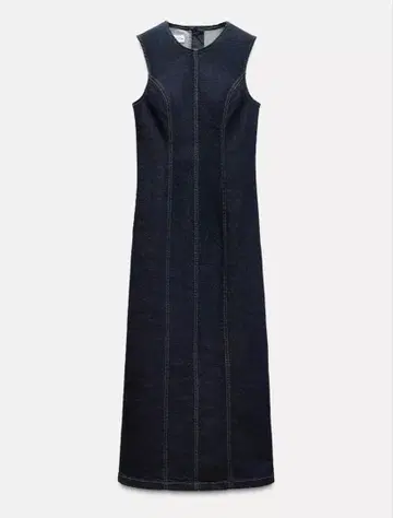 ZARA 미디 데님 원피스 S