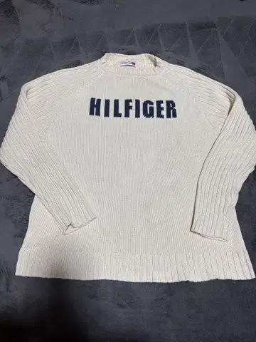 Tommy 리브 스웨터 / 아이보리