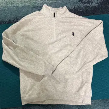 U.S. POLO ASSN. 그레이 하프 지퍼 트레이닝복 L 사이즈