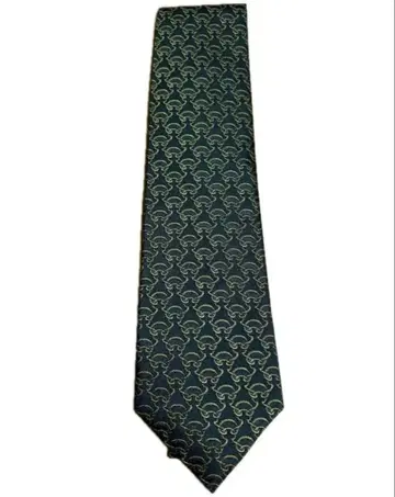넥타이 올 패턴 무늬 그린 계열 골드 계열 포멀 Cravate 타카시마야