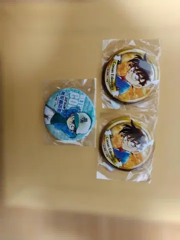 명탐정 코난 베이카 상점가 캔뱃지 3개