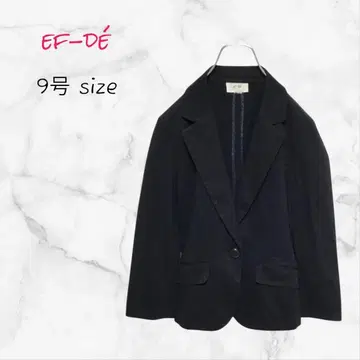 ef-de 자켓 블랙 코튼 (M) 원버튼 무료배송