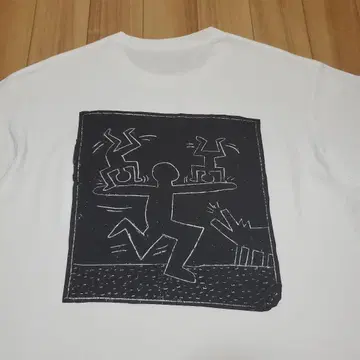 새상품급 유니클로x키스 해링 콜라보 서브웨이 드로잉 T셔츠