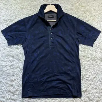 JOSEPH 조세프 스포츠 반팔 피케 셔츠 네이비 남성용 M 사이즈