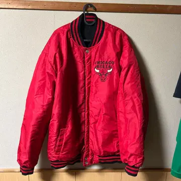 시카고 불스 바시티 자켓 레드 블랙