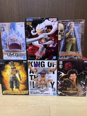 원피스 피규어 세트! 에이스, 벡맨, 기어 5 루피 등