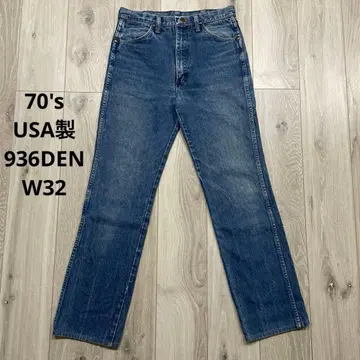 70s USA제 Wrangler 936DEN W32 데님 팬츠 청바지