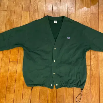 keboz 다크 그린 맨투맨 버튼 포함