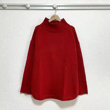 [ 미사용 새상품 ] LOWRYS FARM(로리즈팜) 하이넥 컬러 니트