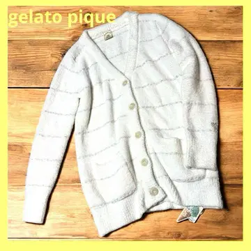 새상품 미사용 택 포함 젤라또피케 화이트 가디건 룸웨어