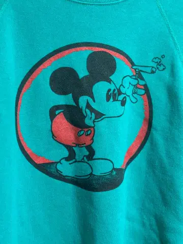 80s 디즈니 미키 부트 맨투맨