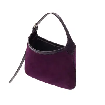 fottsfotts 퍼플 스웨이드 핸드백