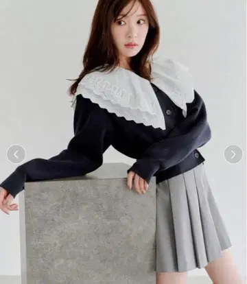 2025 SNIDEL 레이스 스칼라 니트 풀오버