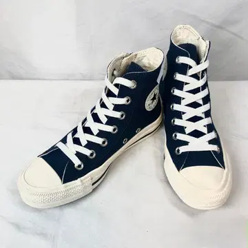새상품급 컨버스 22.5cm 사이드 지퍼 하이컷 스니커즈 HI 네이비