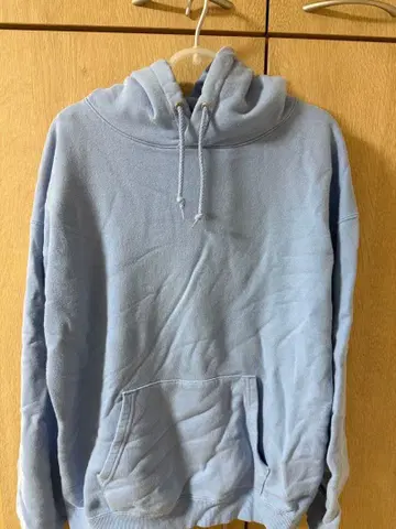 BEAMS 스카이블루 후드티 M