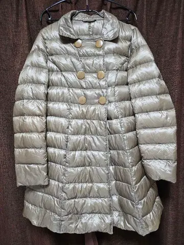 가격 인하! Herno 헬노 베이지 다운 코트 더블 버튼 다운 자켓