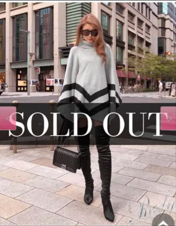 Rady 니트 판초 코트