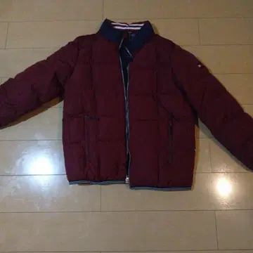 [ TOMMY HILFIGER ] 다운 자켓 버건디 사이즈 L